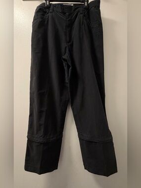 Vintage Columbia Convertible Zip-Off Pants Black 10R